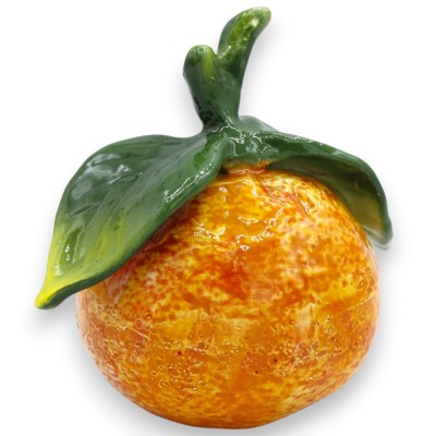 Dekoracyjny pomarańczowy stojak z wysokiej jakości ceramiki - wys. ok. 12 x 12 x 8 cm (1 sztuka) Wykonany z dbałością o szczegół