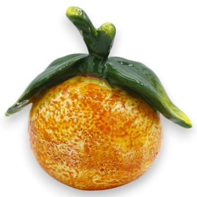 Dekoracyjny pomarańczowy stojak z wysokiej jakości ceramiki - wys. ok. 12 x 12 x 8 cm (1 sztuka) Wykonany z dbałością o szczegół