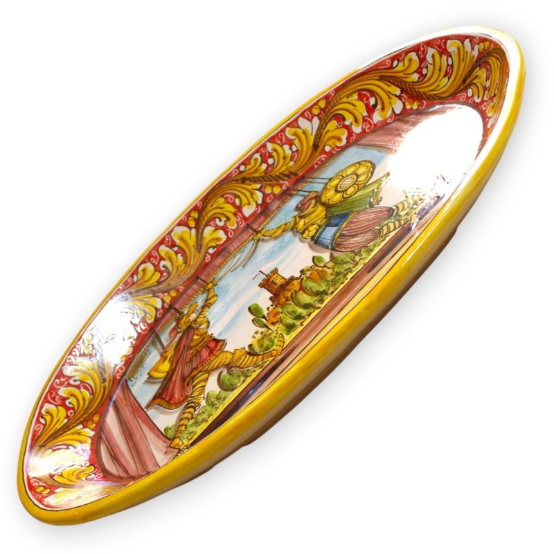 Piatto Ovale Ornamentale, ceramica...