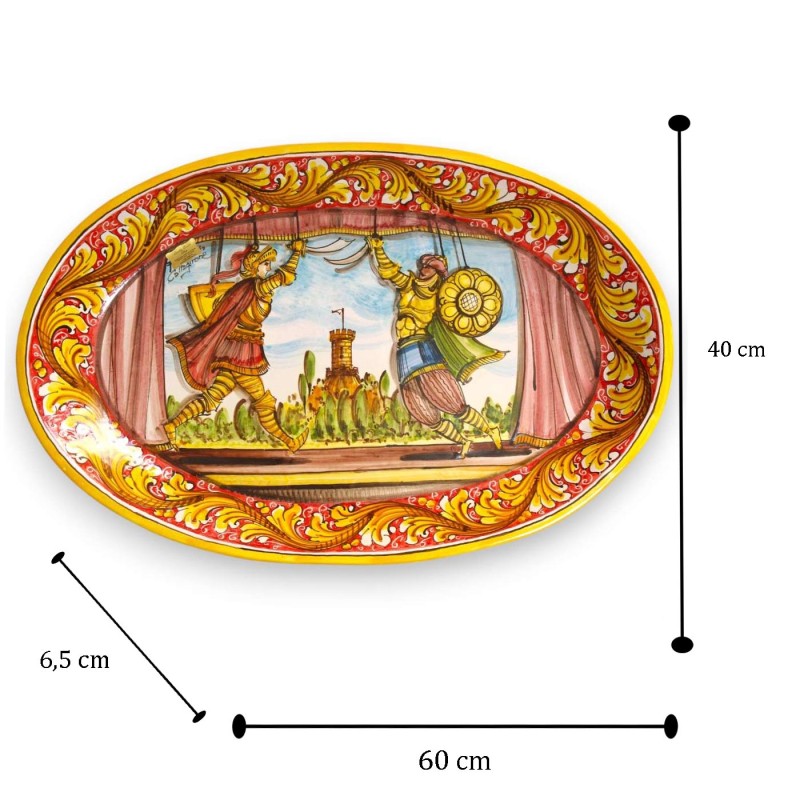 Piatto Ovale Ornamentale, ceramica...