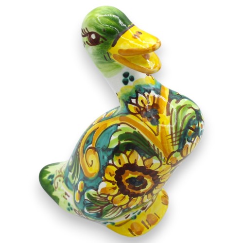 Kaczka ceramiczna Caltagirone, ok. 18 x 10 cm, dekoracja...