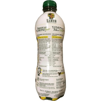 100% natural organic Sicilian lemon juice - 1 litre format (1 unit)