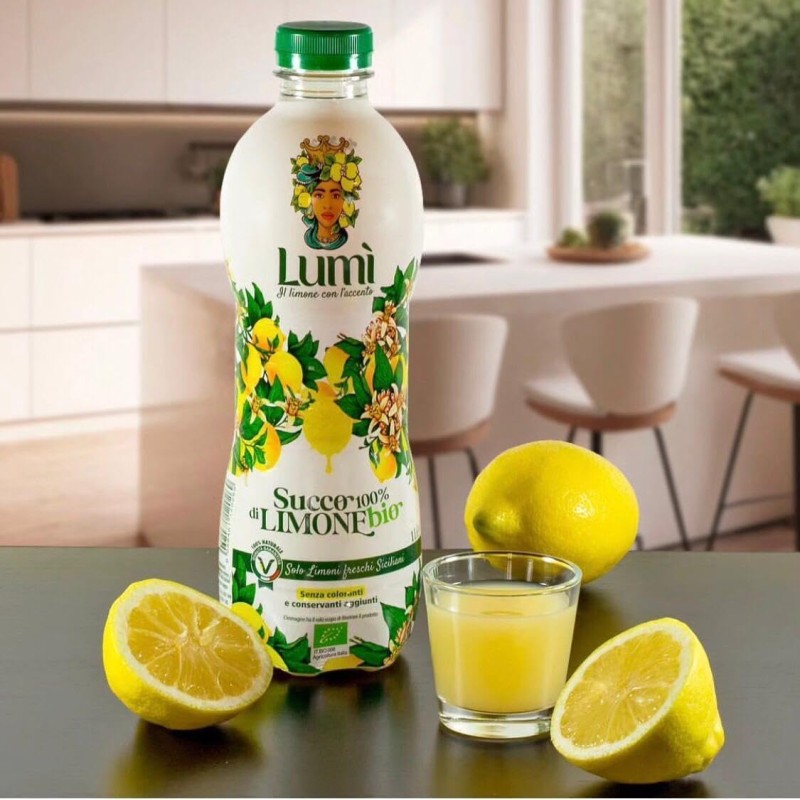 100 % natürlicher Bio-Zitronensaft...