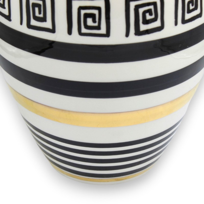 Tall Neck Vase, Caltagirone ceramic,...