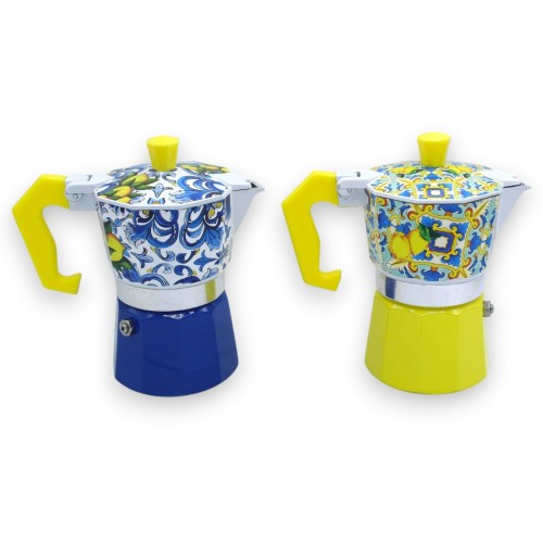 Cafetera Moka de aluminio, para 2 tazas de café italiano,...