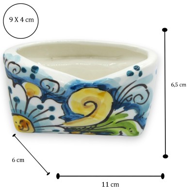 Set Porta Penne + Porta Biglietti da Visita, ceramica Caltagirone (1Unità) Varie opzioni Decoro