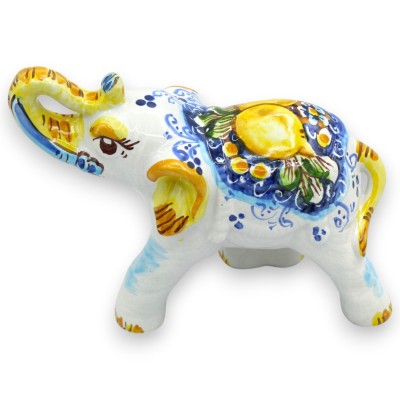 Lucky elephant, Caltagirone ceramic, approx. 20 x 16 cm high (1 unit) Various decorations