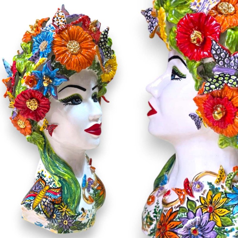 Busto de mujer, modelo primaveral,...