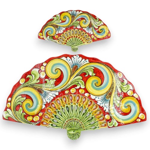 Abanico colgante decorativo, de cerámica de Caltagirone,...