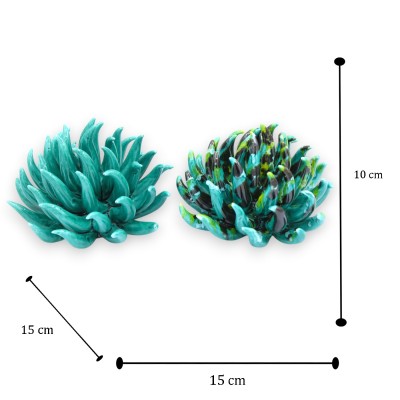 Freestanding Sea Anemone, Fine Ceramic, h 10 x W 15 cm approx. (1 Unit) Two Model Options