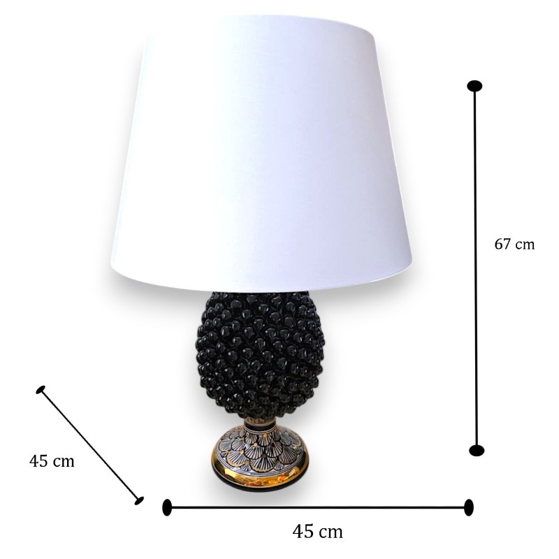 Lampe Pomme de Pin Caltagirone, h 65...