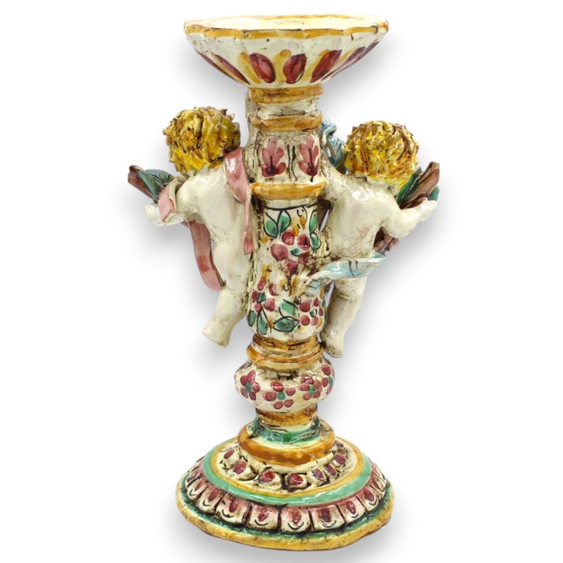 Caltagirone keramikljusstake med...