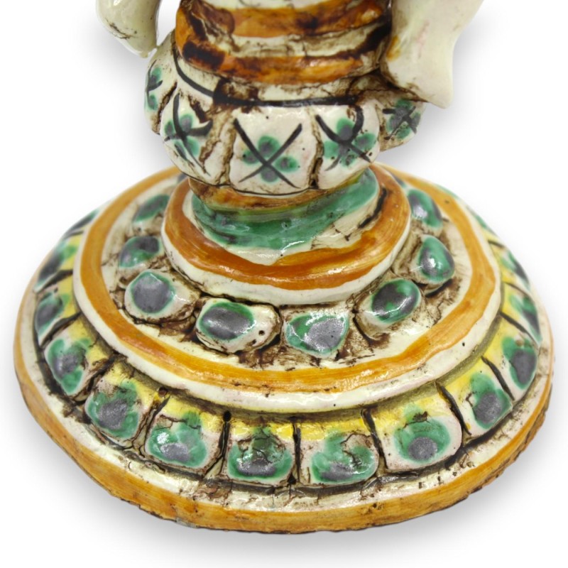 Bougeoir en céramique de Caltagirone...