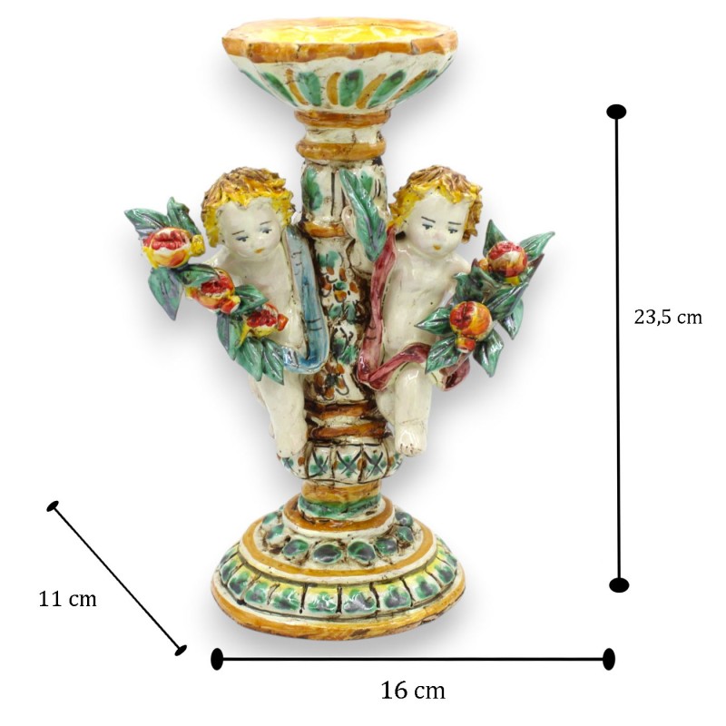 Bougeoir en céramique de Caltagirone...