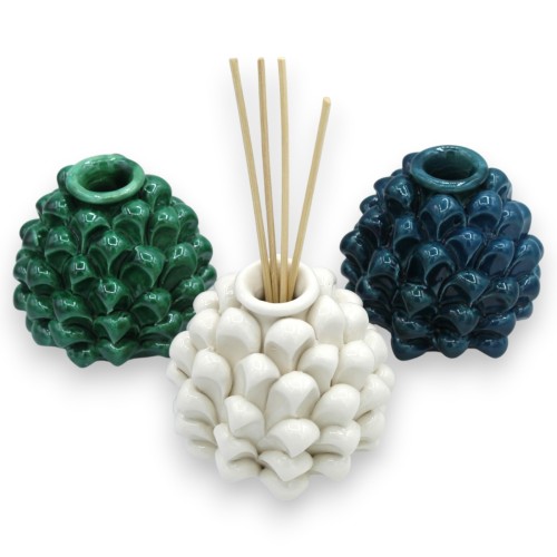 Diffuseur en forme de pomme de pin, céramique de...
