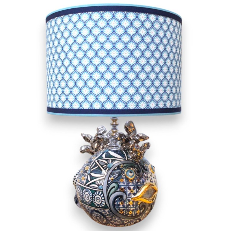 Pufferfisklampa, Caltagirone keramik,...