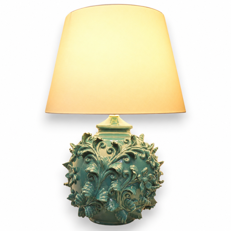 Lampe boule baroque, céramique de...