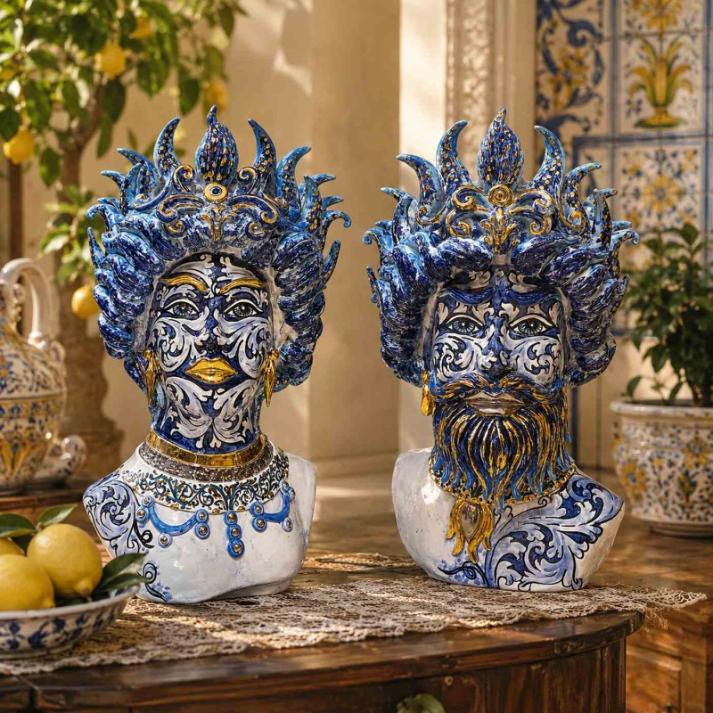 Testa modello Tritone, ceramica...