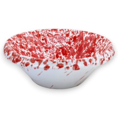 Lemmo, Sicilian ceramic bowl, various sizes (1 unit) with red mottled decoration