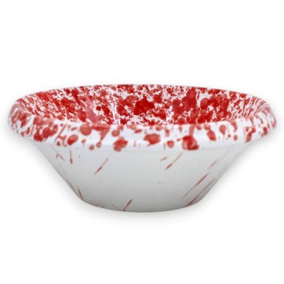 Lemmo, Sicilian ceramic bowl, various sizes (1 unit) with red mottled decoration