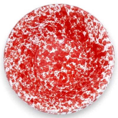Lemmo, Sicilian ceramic bowl, various sizes (1 unit) with red mottled decoration