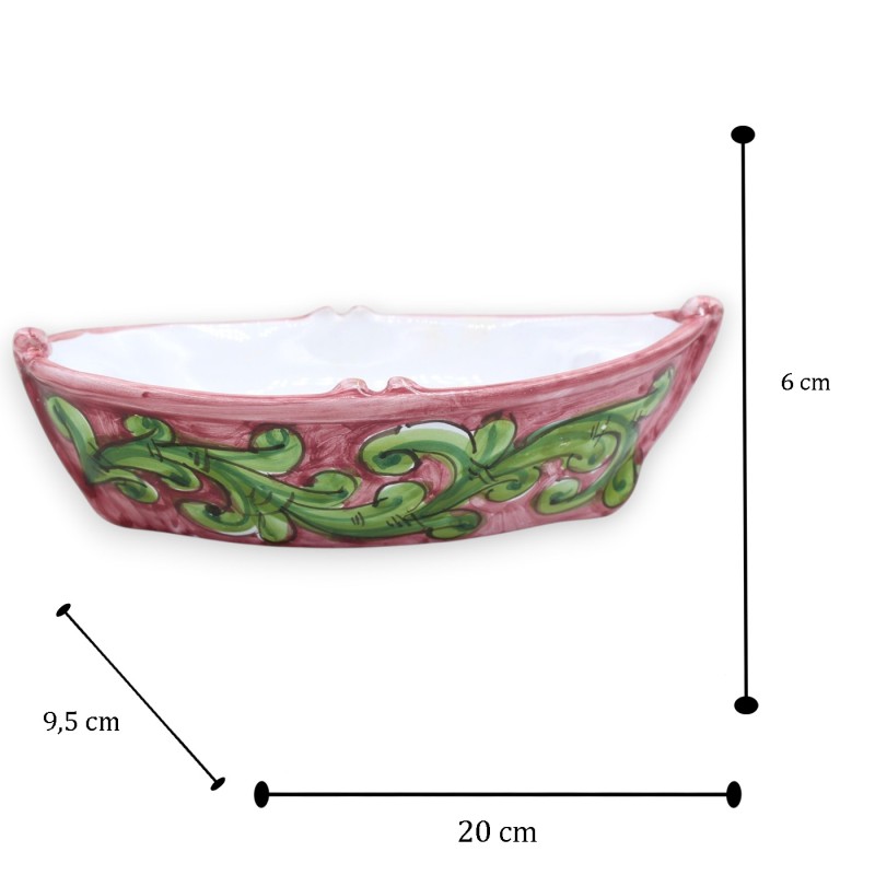Support boat, Sicilian ceramic, h 6 x...