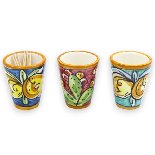 Glas- oder Zahnstocherhalter aus Limoncello, Keramik aus...