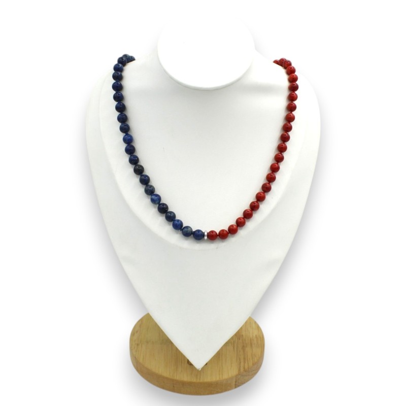 Handcrafted necklace with lapis...