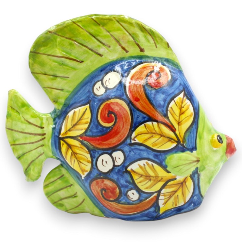 Caltagirone keramikfiskskål, ca 14 x...
