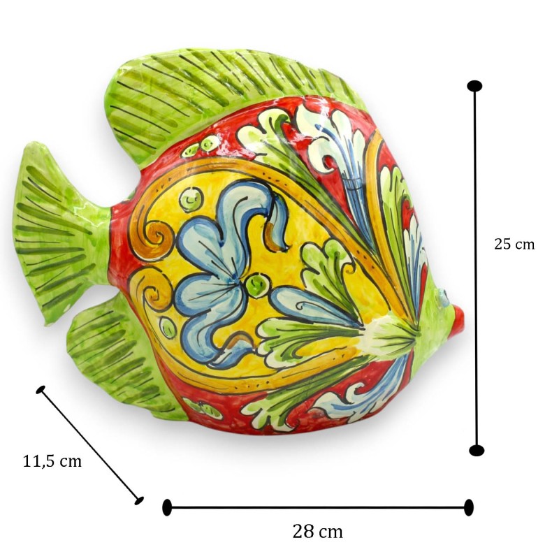 Countertop fish, Caltagirone ceramic,...