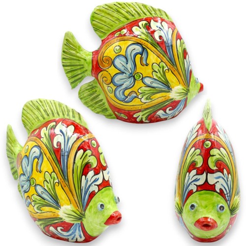 Poisson de comptoir, céramique de Caltagirone, env. 25 x...