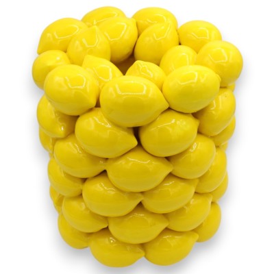 Citronvas, modern design, fin keramik, h 23 x Ø 20 cm ca.