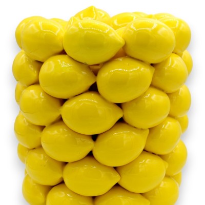 Citronvas, modern design, fin keramik, h 23 x Ø 20 cm ca.