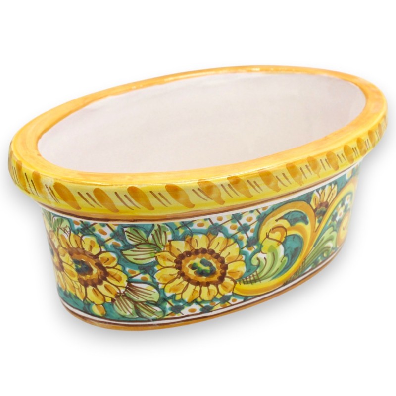 Caltagirone oval vas i keramik, 2...