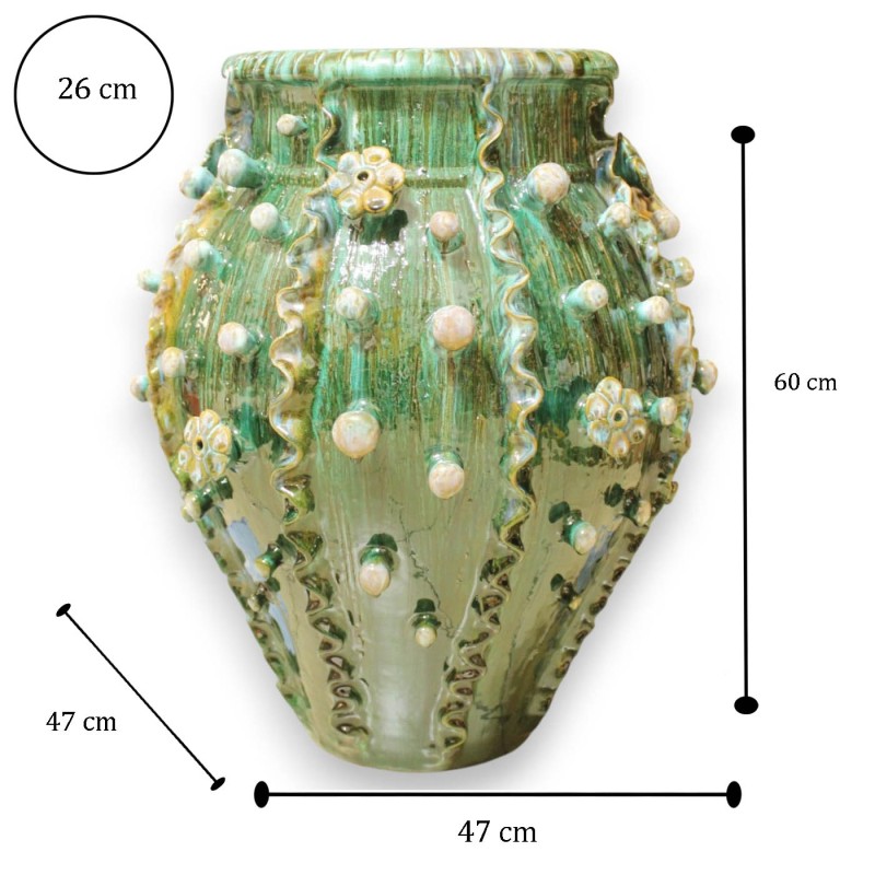 Vase en forme de cactus, fine...