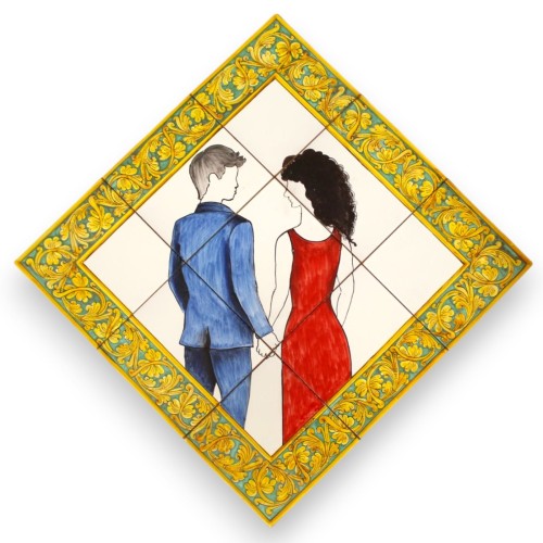 Pannello da Parete, pregiata ceramica Siciliana, composto...
