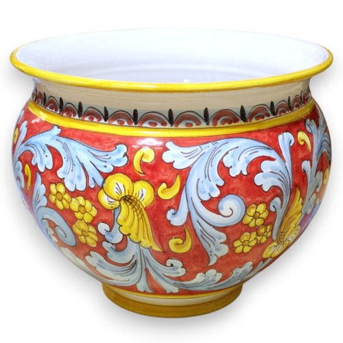 Maceta Cachepot, fina cerámica siciliana, Ø 38 x h 32 cm...