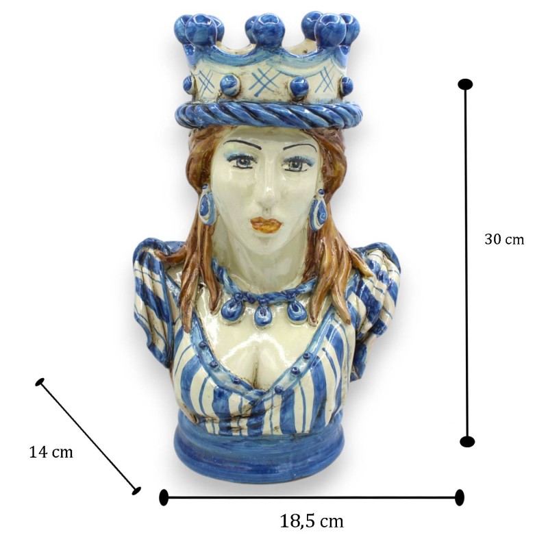 Rund byst, Caltagirone keramik (1...
