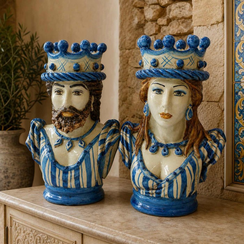 Busto Base rotonda, ceramica...