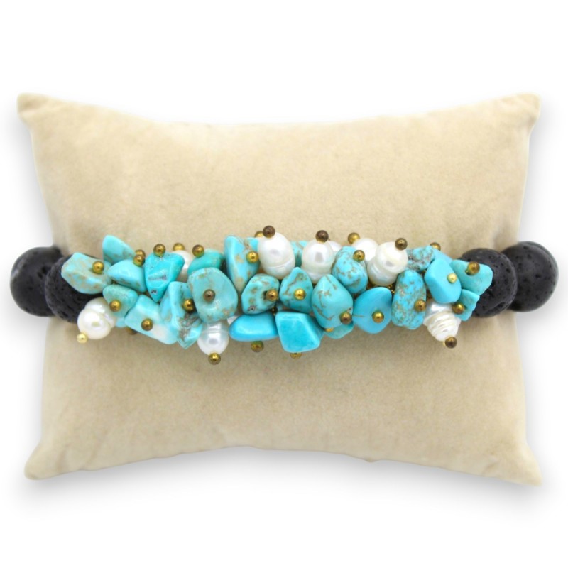 Bracelet élastique orné de sphères en...