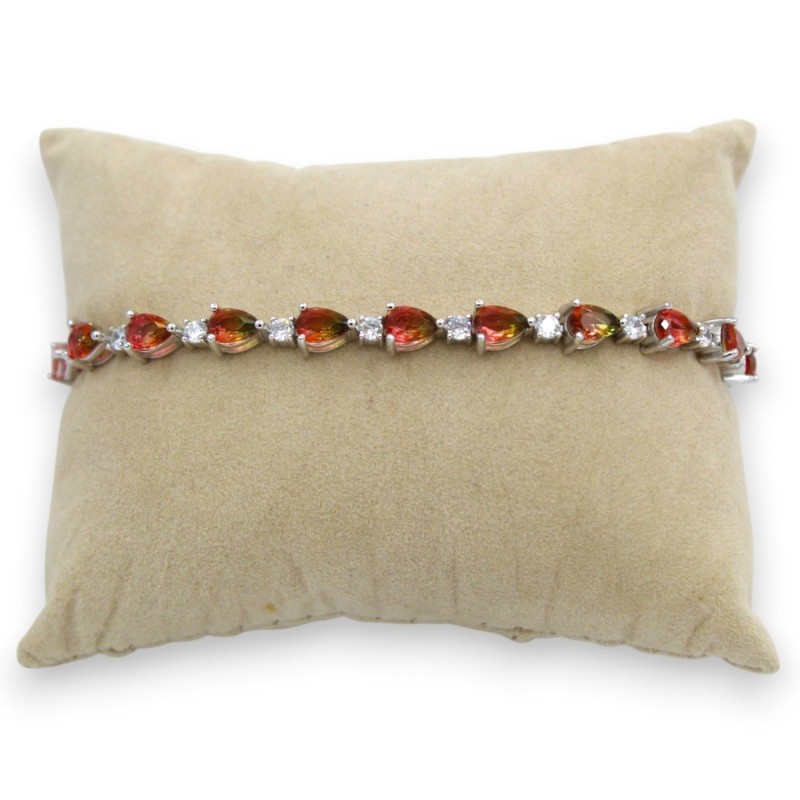 Bracelet de tennis en argent 925,...