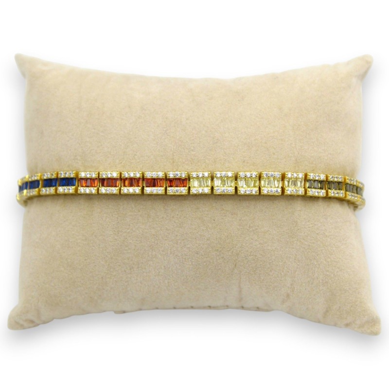 Tennis Bracelet in 925 Silver, Gold...
