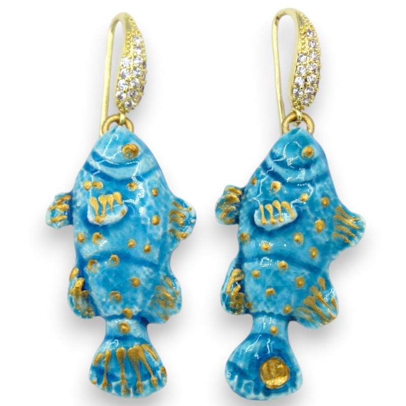 Caltagirone örhängen i keramik med...