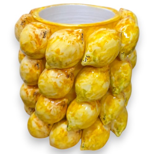 Vaso moderno em formato de limão, em cerâmica...