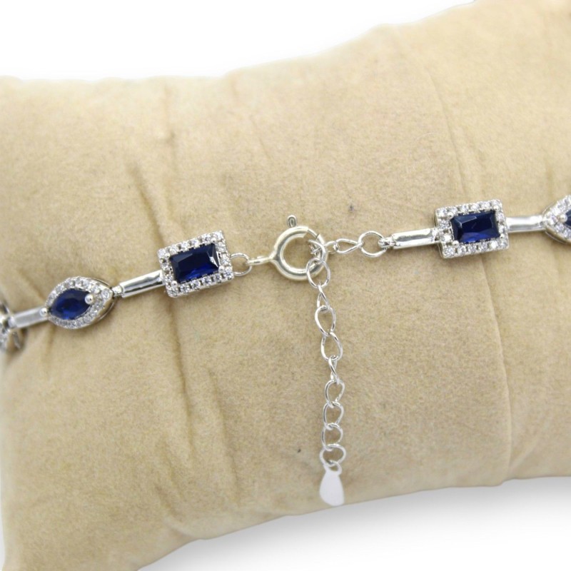 Pulseira de tênis em prata 925,...