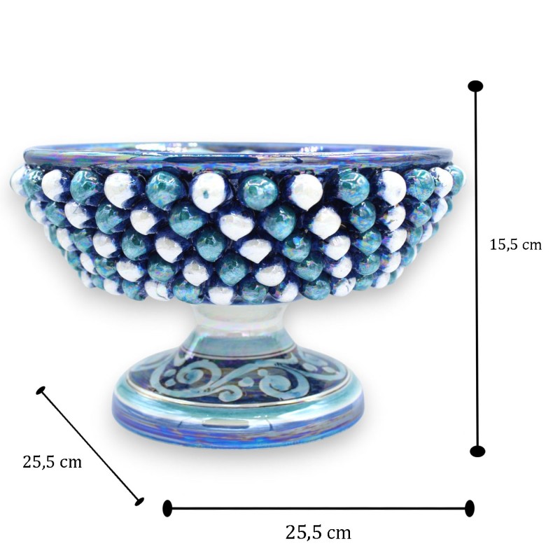 Alzata Pigna, ceramica Caltagirone, Ø...