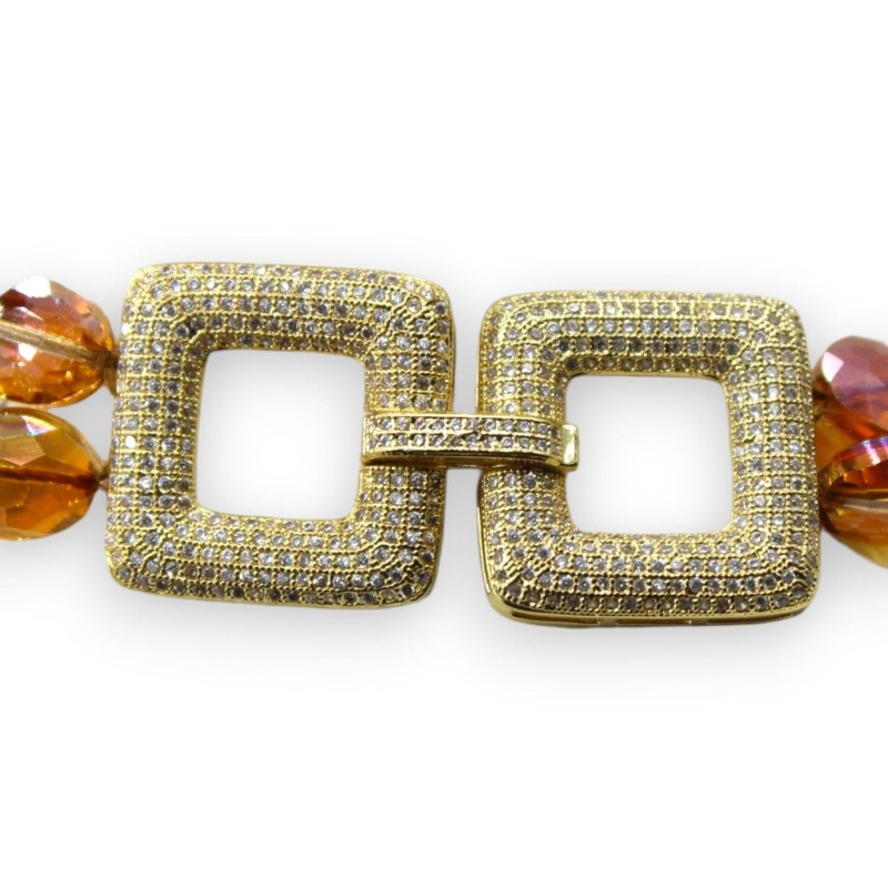 Collana con doppio filo di cristalli...