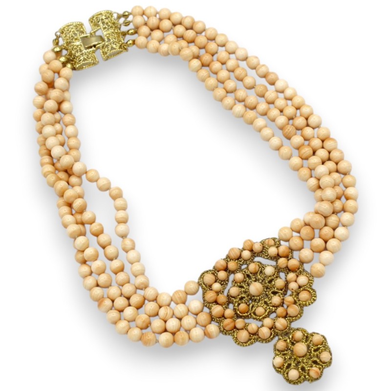 Collana Artigianale con quattro fili...