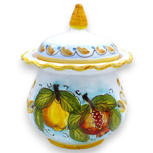 Vitlöks- eller lökhållare, Caltagirone keramik, ca 20 x... 2