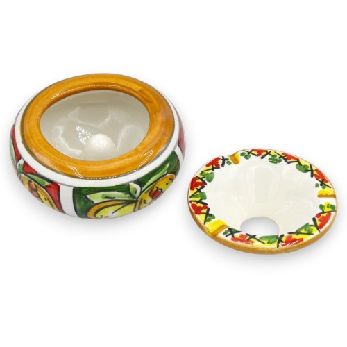 Caltagirone Keramik-Aschenbecher für Raucher, 2 Größen (1... 2
